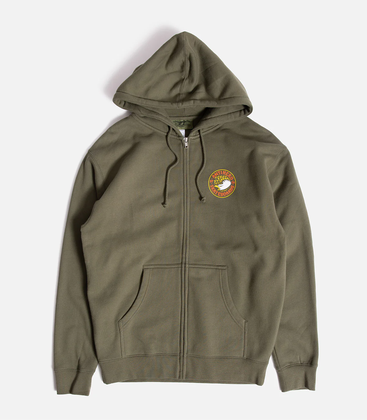Antihero Eagle Round Zip Up Sweatshirt