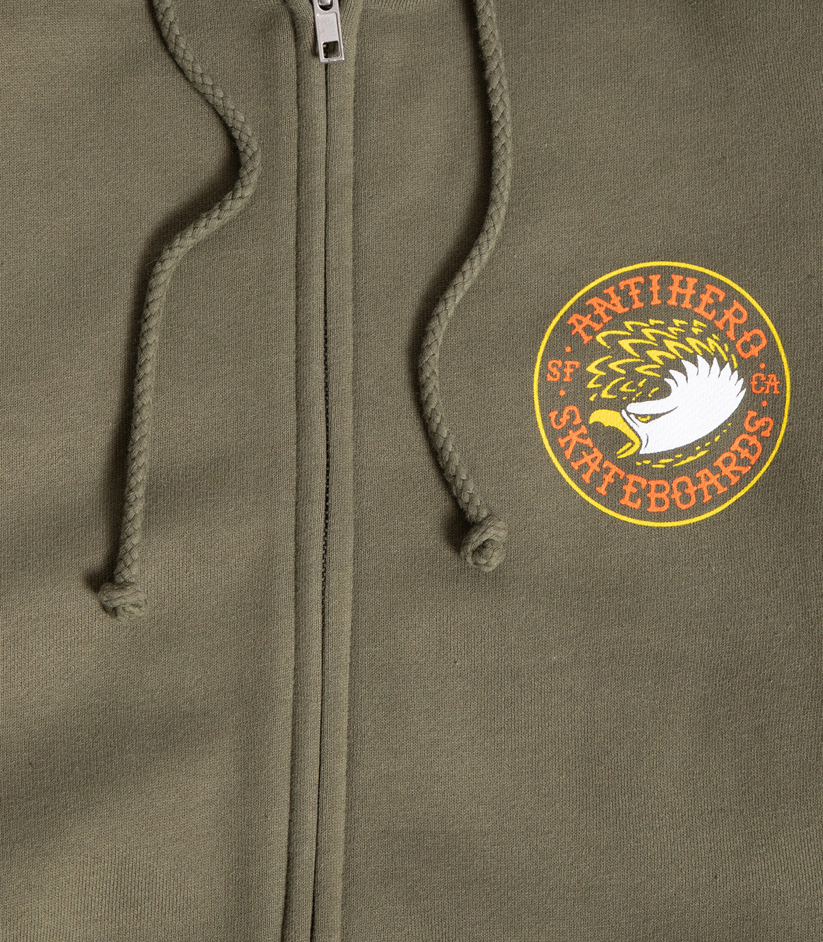Antihero Eagle Round Zip Up Sweatshirt - Image 2