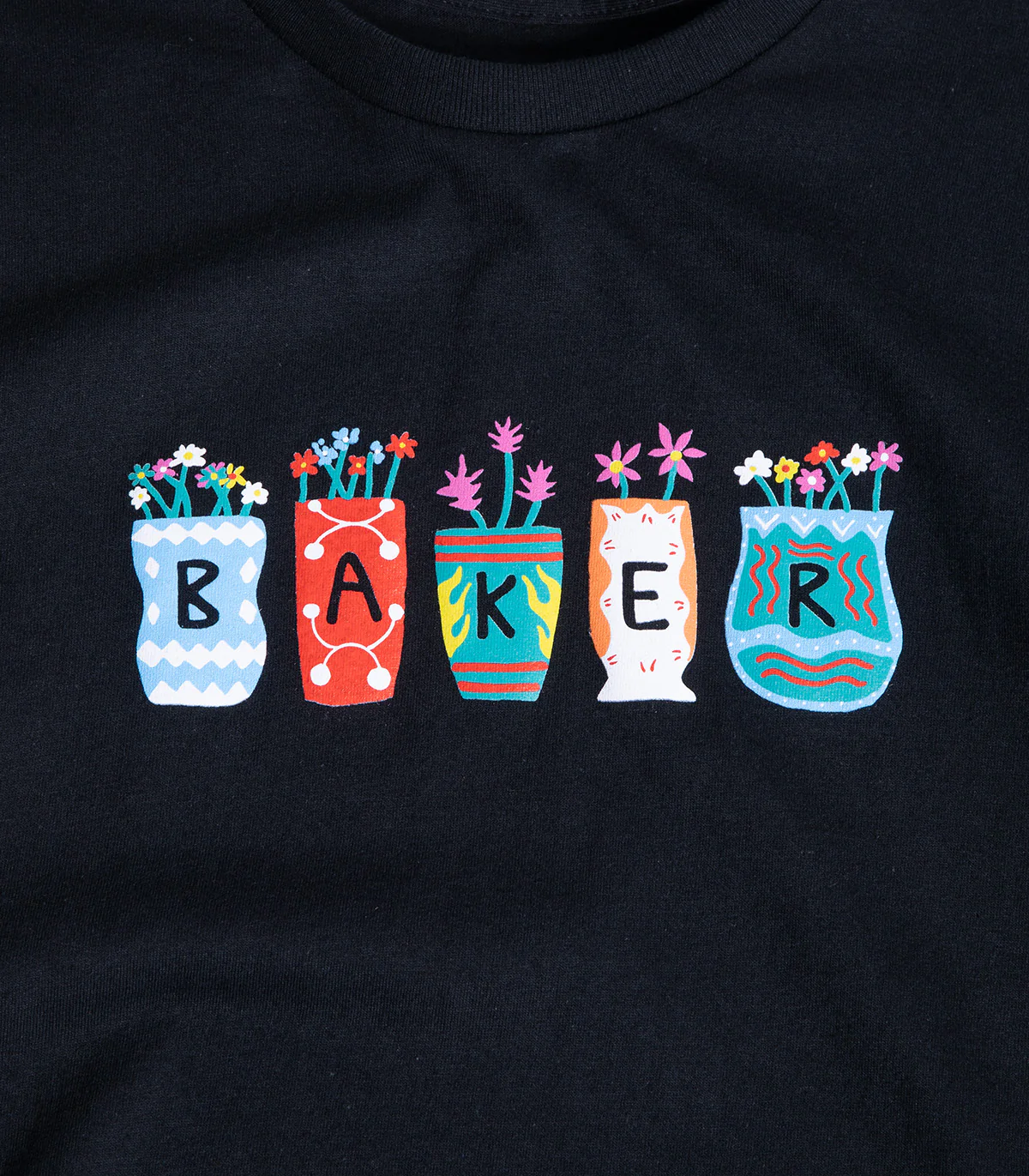 Baker Pots & Flowers T-Shirt - Image 2