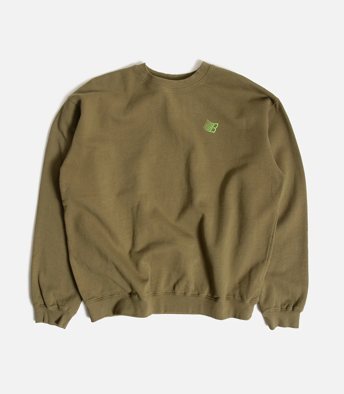 Bronze 56K B Logo Embroidered Crewneck