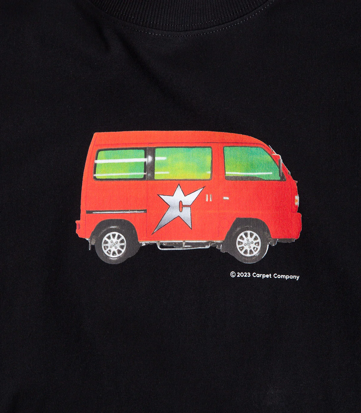 Carpet Tour Van T-Shirt - Image 2