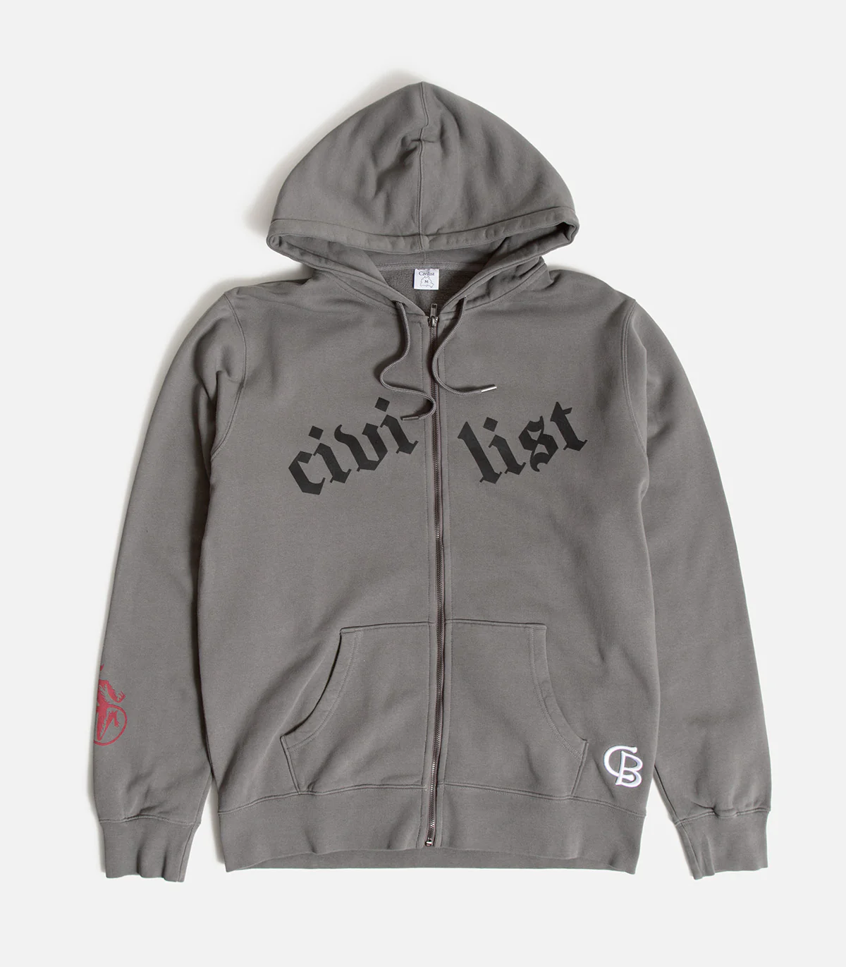 Civilist Degree Zip Up Hooded Sweatshirt