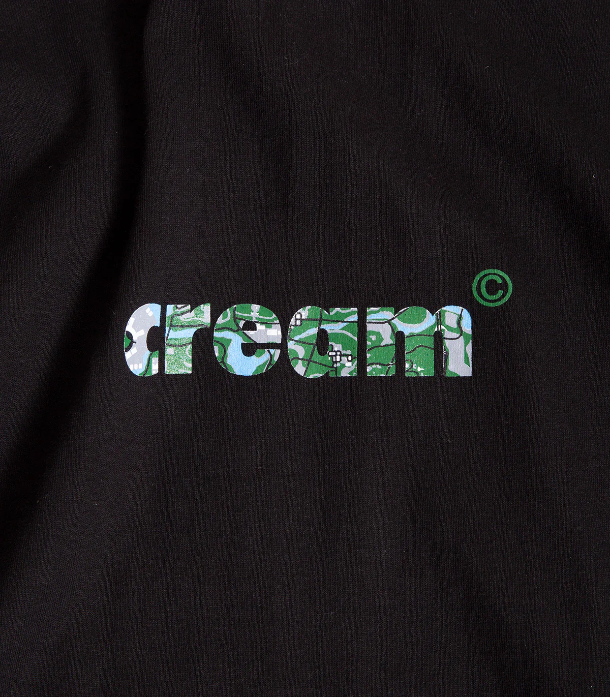 Cream By Eighty OG Logo Map T-Shirt - Image 2