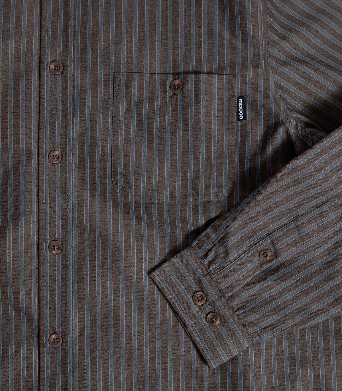 GX1000 Long Sleeve Stripe Button Down Shirt - Image 2
