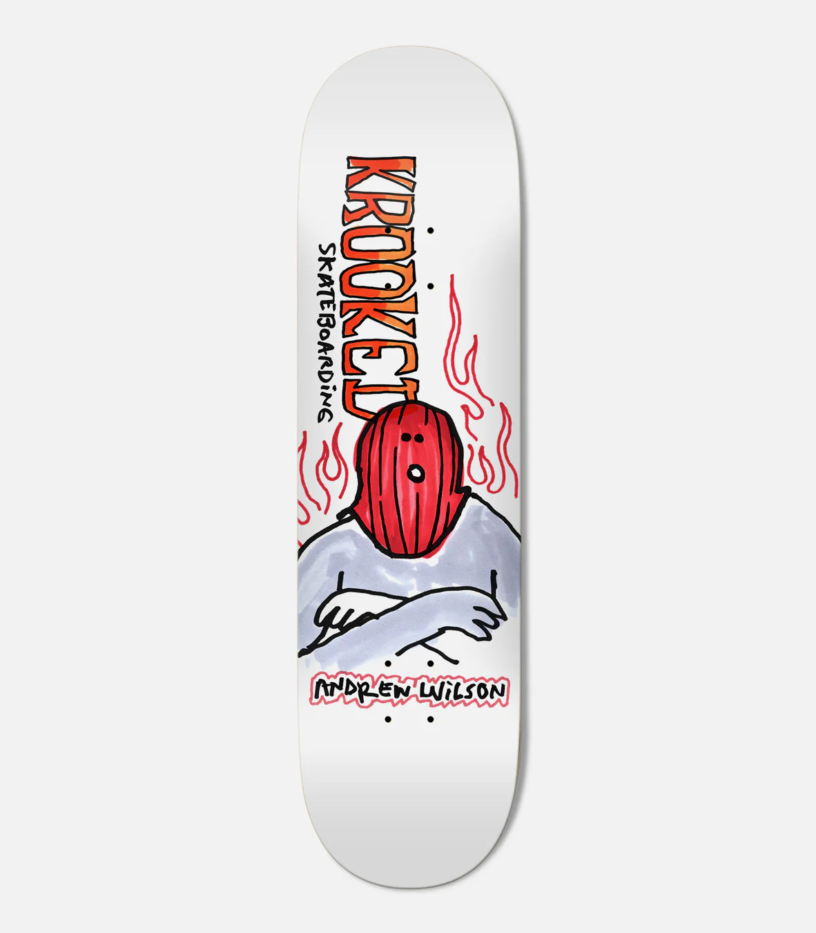 Krooked Andrew Wilson Fire Mask Deck