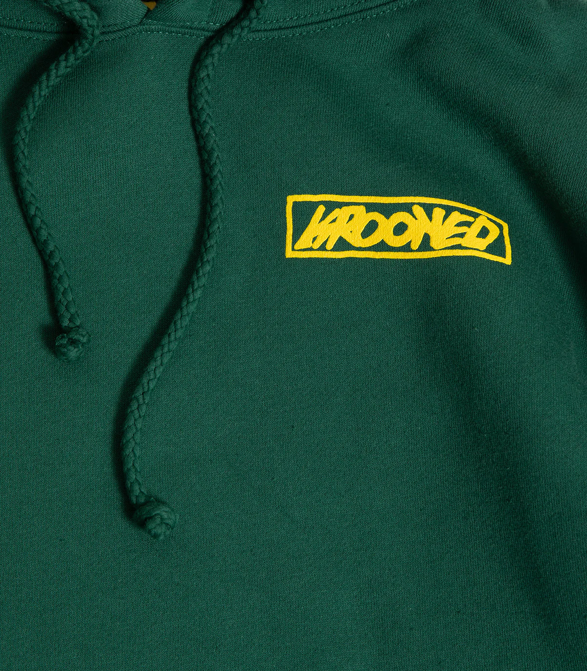 Krooked Moonsmile Raw Hooded Sweatshirt - Image 2