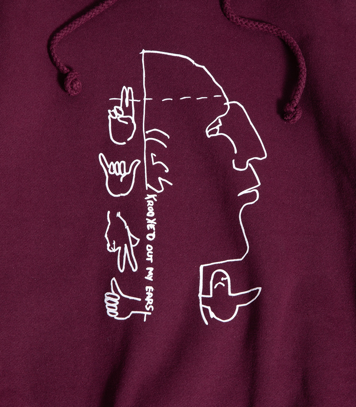 Krooked Out My Ears Hooded Sweatshirt - Image 2
