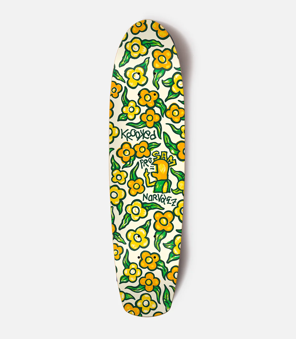 Krooked Sam Narvaez Flowers Zip Zinger Deck