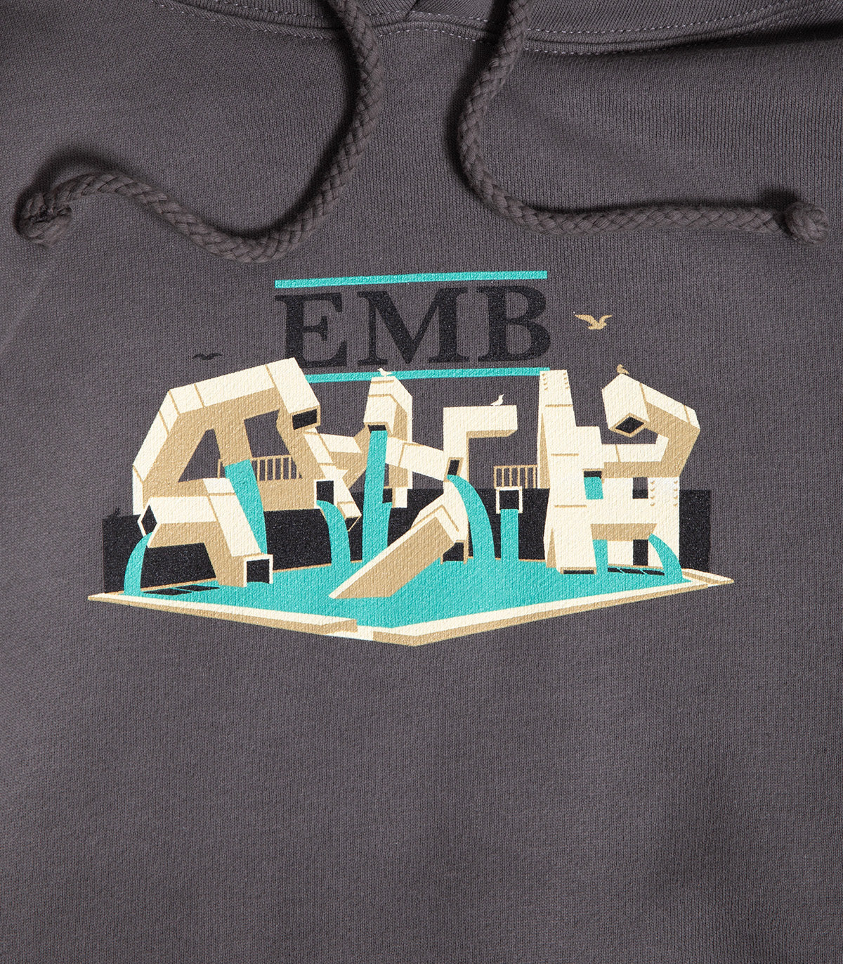 Real EMB Solid Hooded Sweatshirt - Image 2
