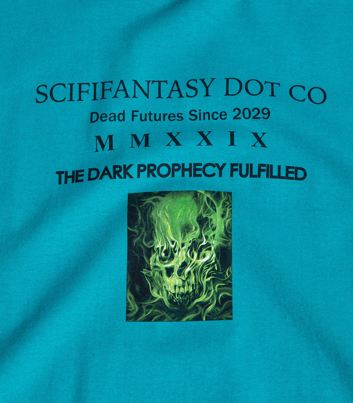 Sci-Fi Fantasy Dark Prophecy Logo T-Shirt - Image 2