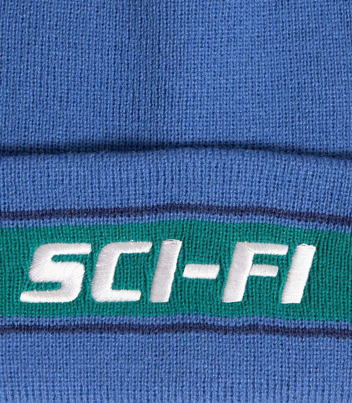 Sci-Fi Fantasy Stripe Fold Logo Beanie - Image 2