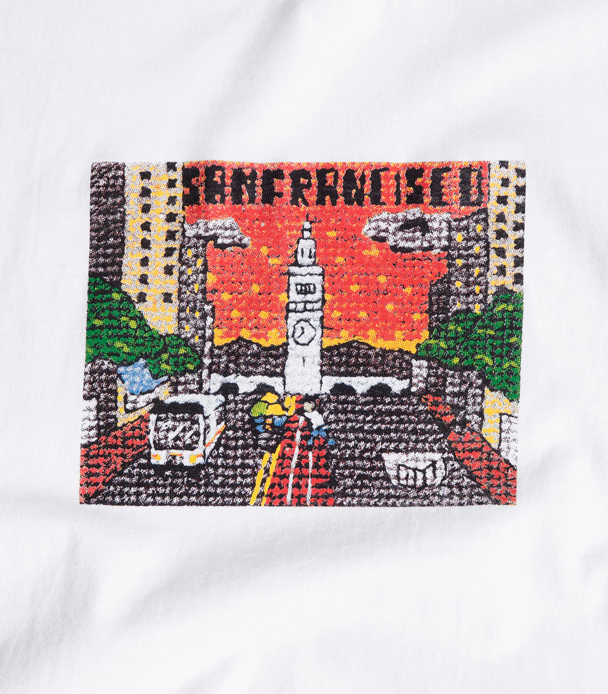 Snack SF Postcard T-Shirt - Image 2