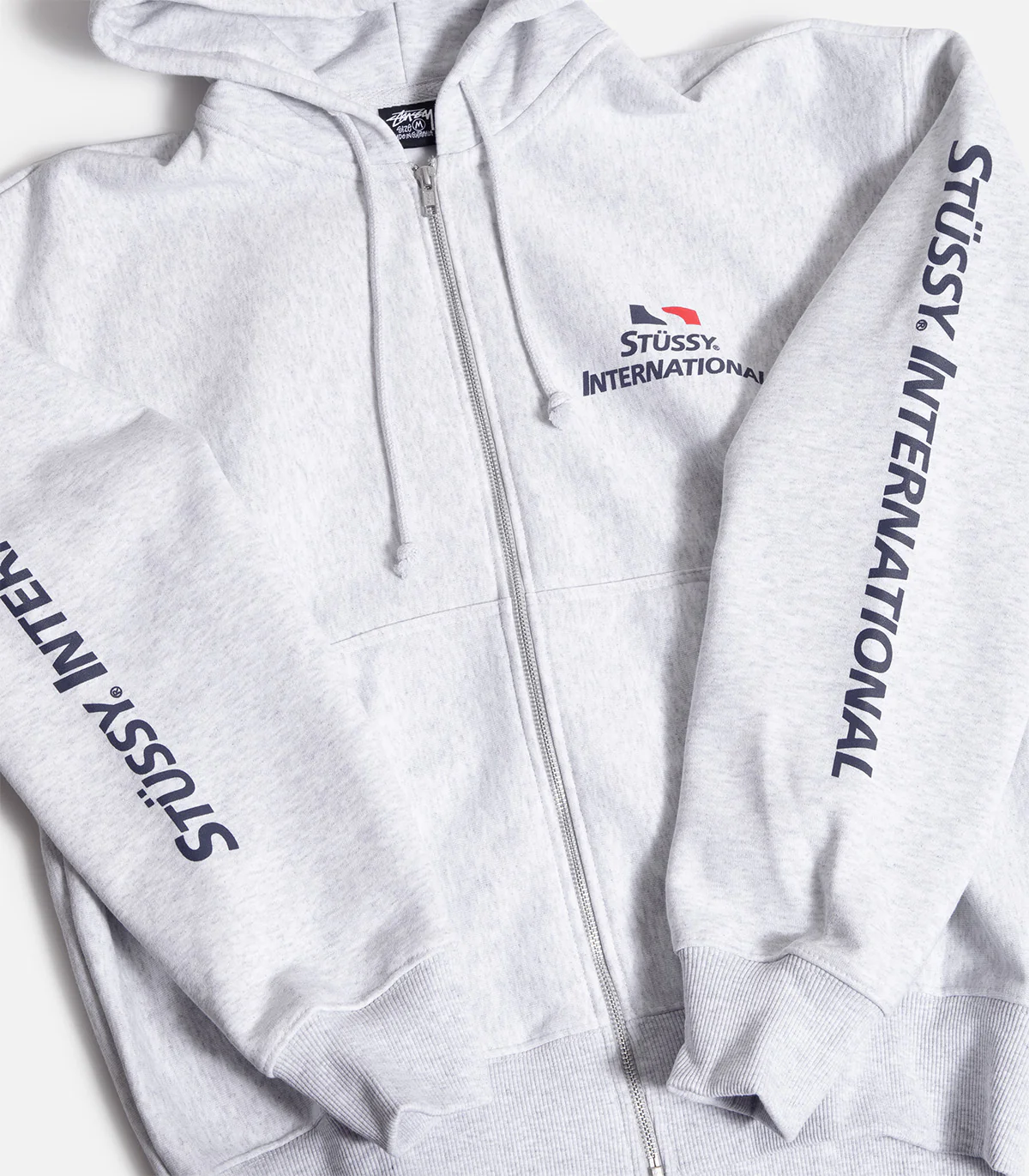 Stussy International Zip Up Hooded Sweatshirt - Image 2