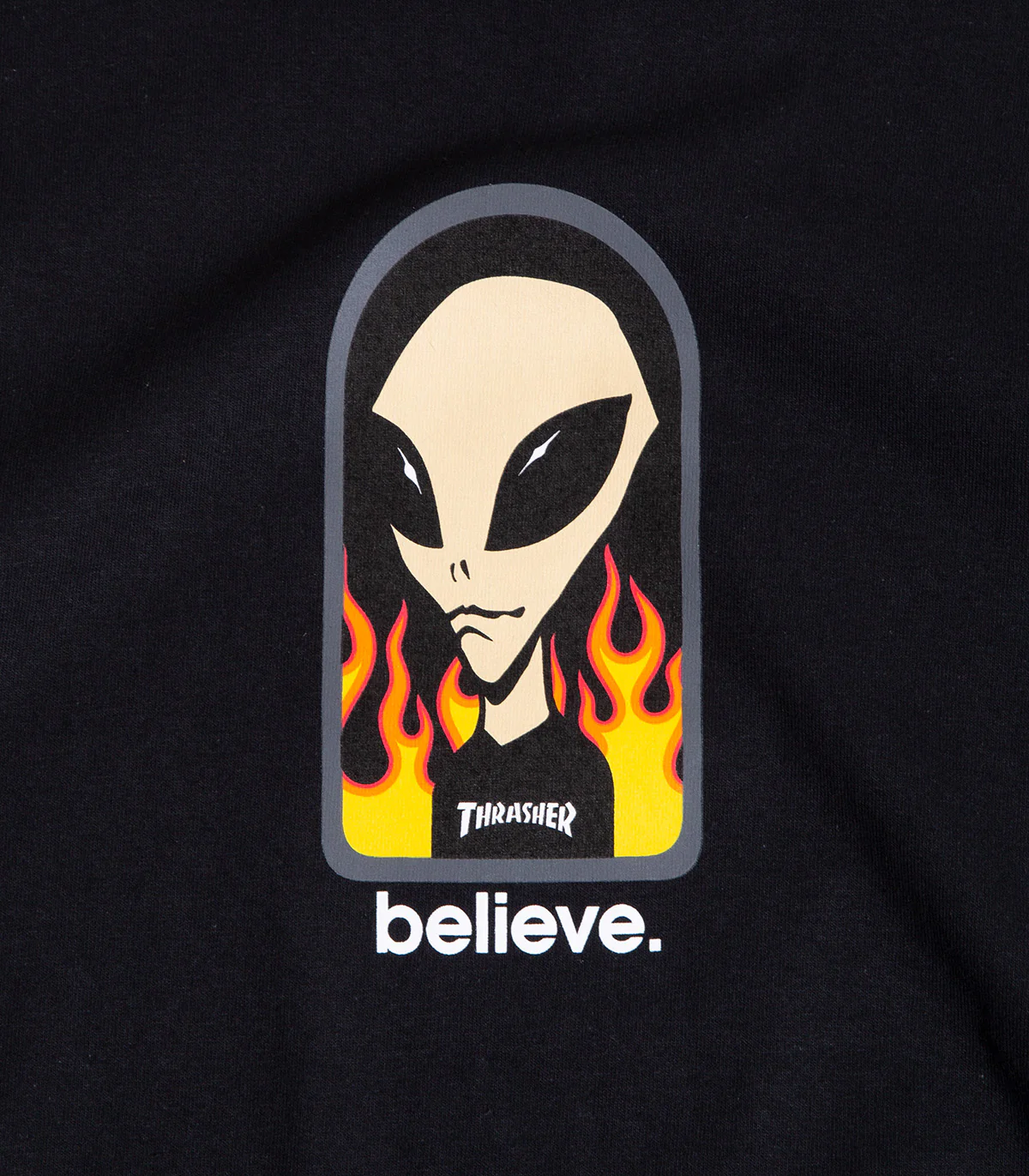 Thrasher X Alien Workshop Believe T-Shirt - Image 2