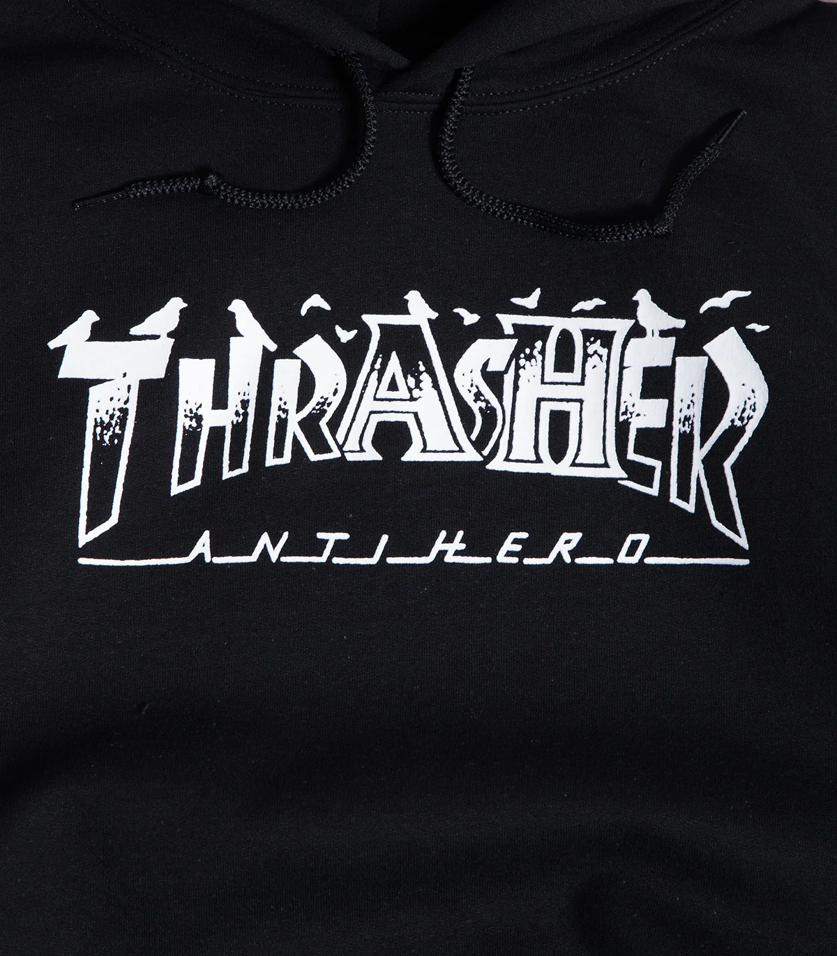 Thrasher X Antihero Pigeon Mag Hooded Sweatshirt - Image 2