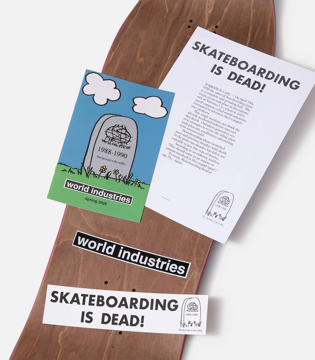 World Industries Skateboarding Is Dead EX7 Deck - Image 3